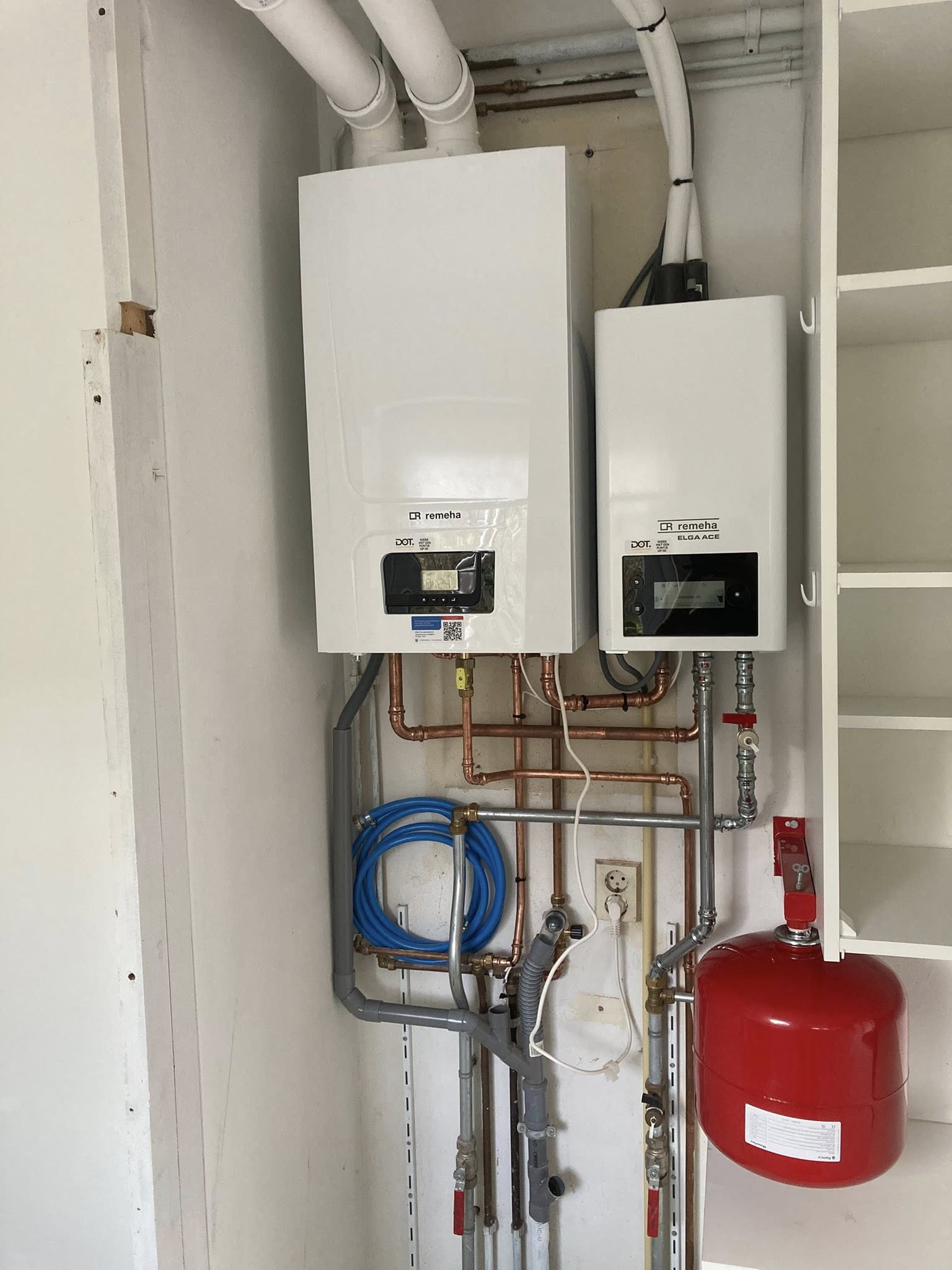 Nieuwe cv-ketel installatie door DOT